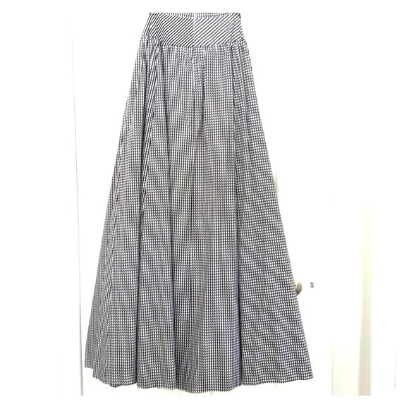 gingham ball skirt